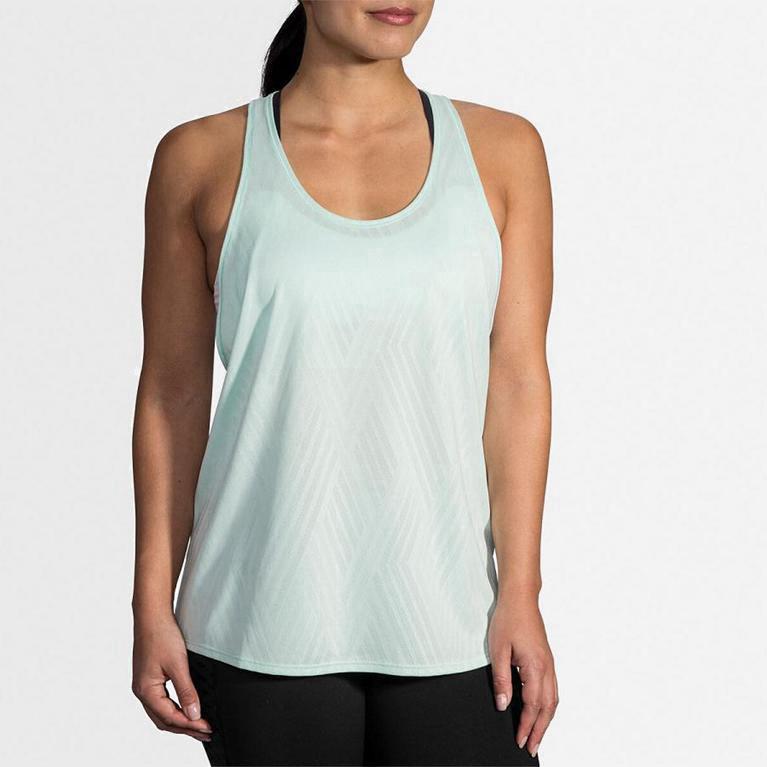 Brooks Array Hardlooptanktop voor Dames Groen (OVLZN-9461)